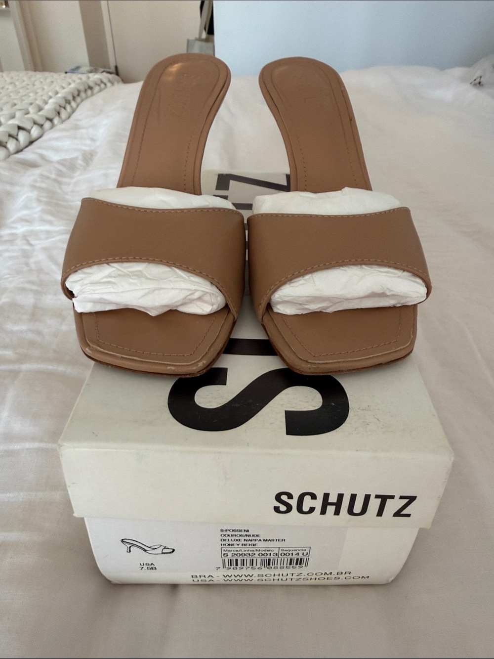 SCHUTZ Posseni Square-Toe Slide Mule - 7.5